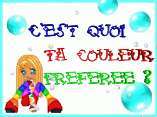 ta couleur prefere
